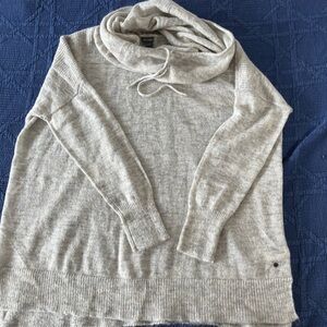 Eddie Bauer Mohair Hooded Cowl Neck Sweater Gray Size Large